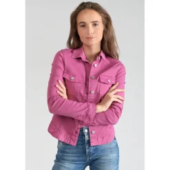 Veste Lilly violine rouge en coton