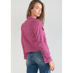 Veste Lilly violine rouge en coton