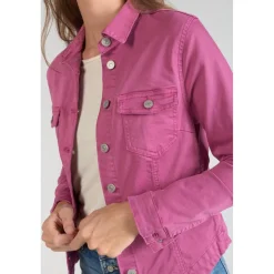 Veste Lilly violine rouge en coton