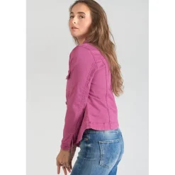Veste Lilly violine rouge en coton