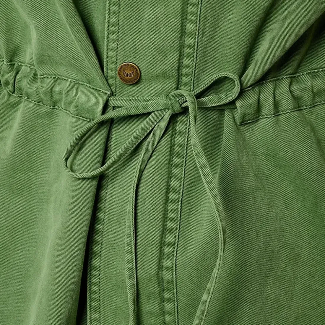 Veste manches amovibles VIRIL kaki en coton