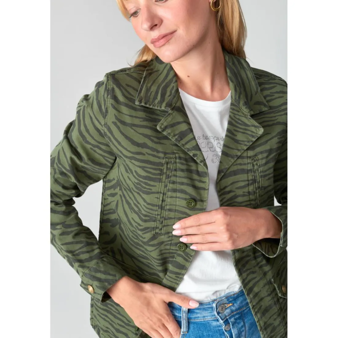 Veste MILIZEBR vert Willa