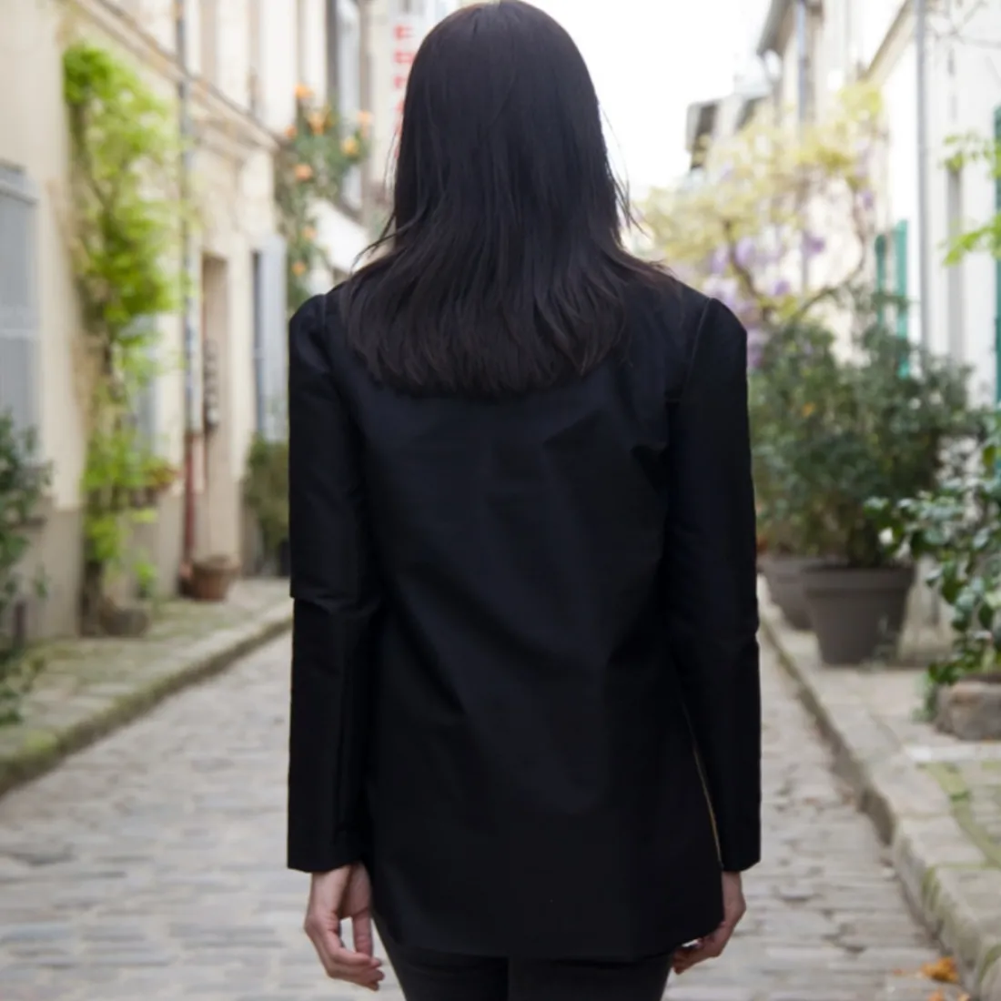 Veste Pure noire en coton