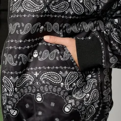 Veste reversible à motifs imprimés VADAS noire