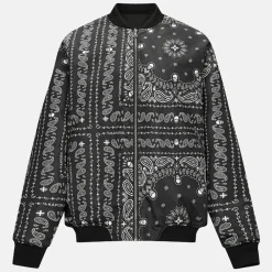 Veste reversible à motifs imprimés VADAS noire