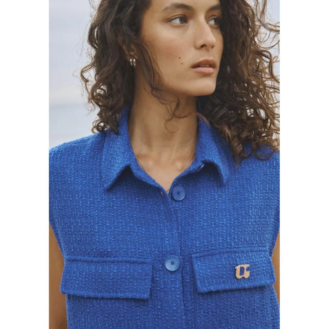 Veste sans manches ARLEY bleu Hana