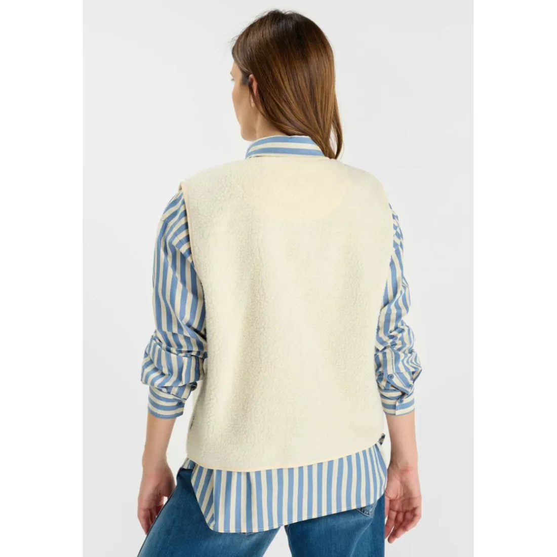 Veste sans manches GUDRU blanc Sofia