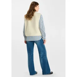 Veste sans manches GUDRU blanc Sofia
