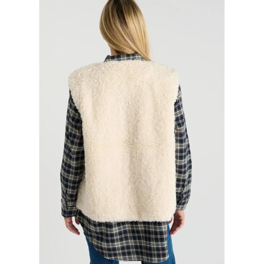 Veste sans manches OKAGI beige Anna