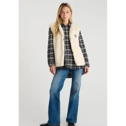 Veste sans manches OKAGI beige Anna