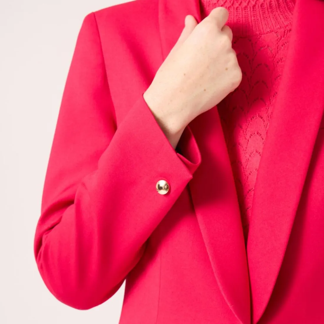 Veste tailleur col chale