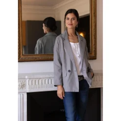 Veste tailleur femme - Gris
