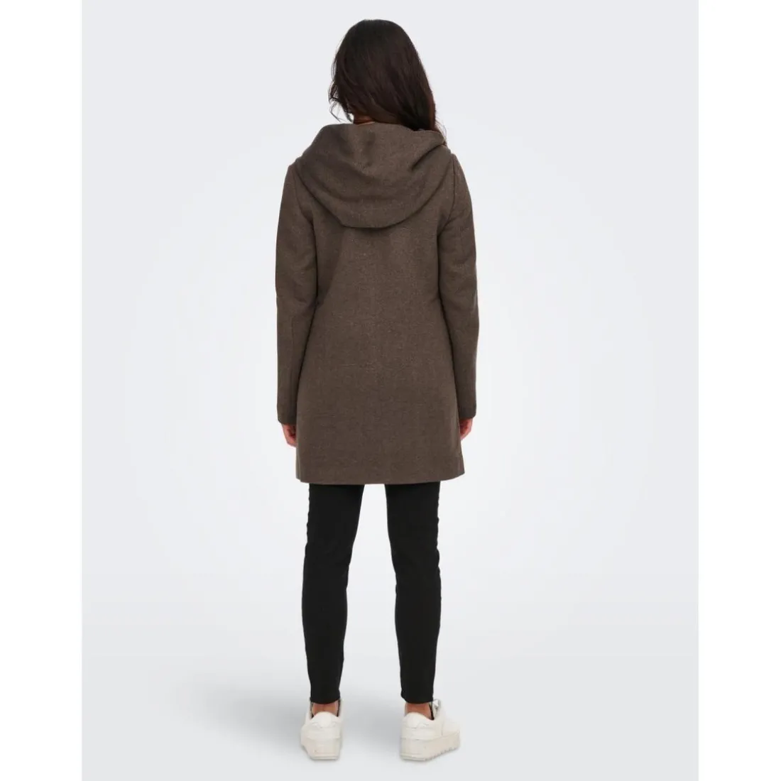 Vestes Capuche Manches longues marron Xena